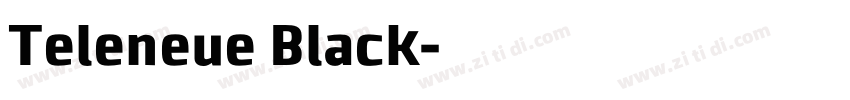 Teleneue Black字体转换